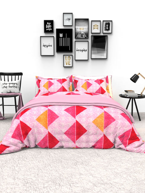 The White Moss Denmark Double bed 100% cotton bedsheet with 2 pillow covers